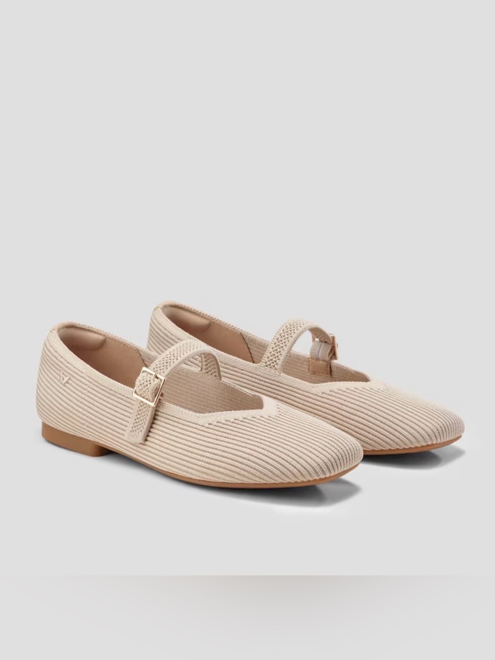 Square-Toe Mary Janes (Margot Mary Jane) Almond EU 41 Size 9.5